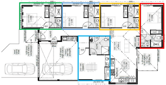 5 Bedroom Co-Living Investment Properties​ - Floorplan